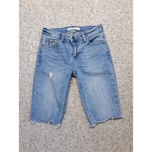 26x10 Buckle Hidden ripped distressed Bermuda shorts raw hem